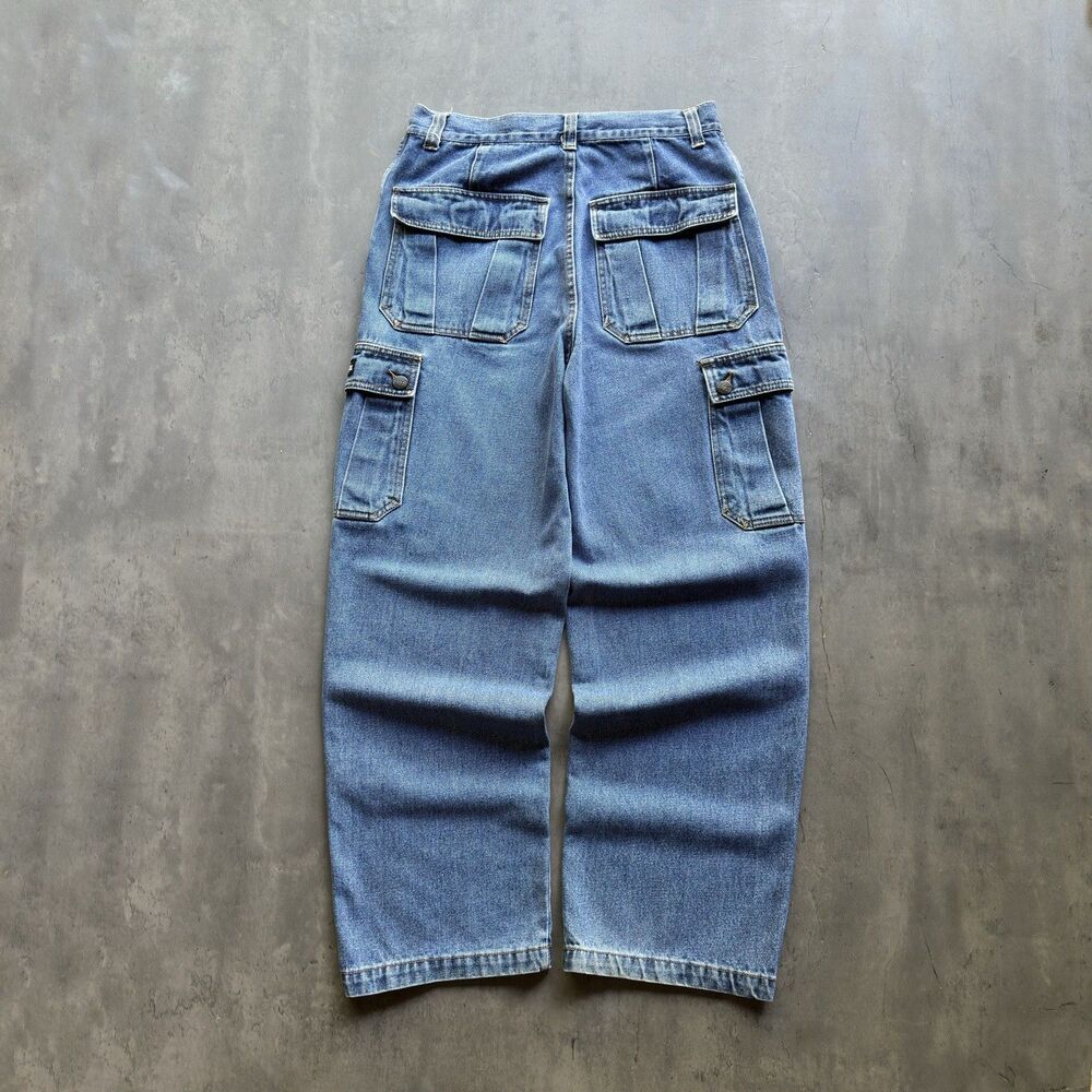 Vintage Mac Sport Carpenter Cargo Jeans 30x32 Baggy Y2K Denim Pants